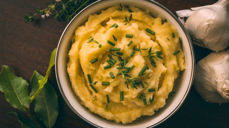 Gourmet Garlic & Herb Mashed Potatoes